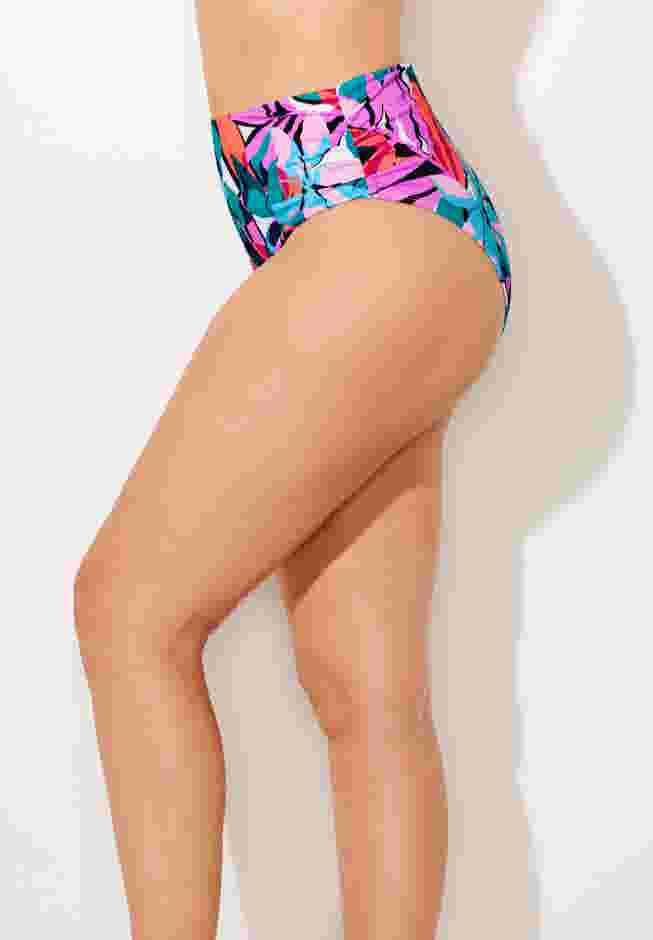 Side Shirred High Waist Swim Brief image number 2