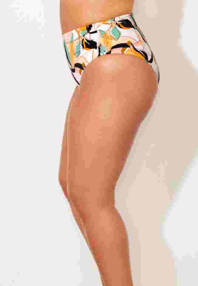 Side Shirred High Waist Swim Brief image number 2