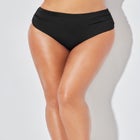 Side Shirred High Waist Swim Brief image number null