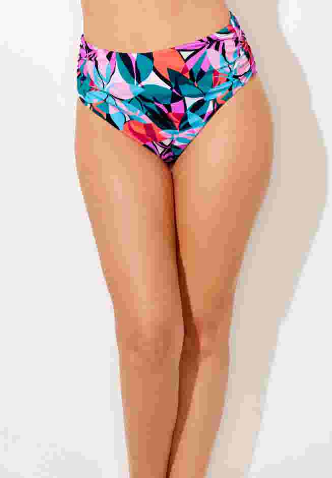 Side Shirred High Waist Swim Brief image number 0