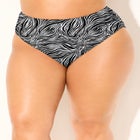 Side Shirred High Waist Swim Brief image number null