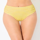 Side Shirred High Waist Swim Brief image number null