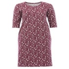 Cotton Spandex Crew Neck 3/4 Sleeve Maxi Dress image number null