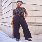 Wide-Leg Soft Pants with Back Elastic image number null