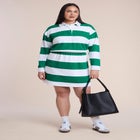 Elastic Waist Rugby Mini Dress image number 0