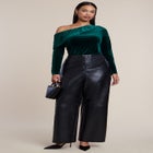 Off-The-Shoulder Velvet Top image number 2