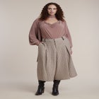 Plunging Scarf Neck Top image number 3