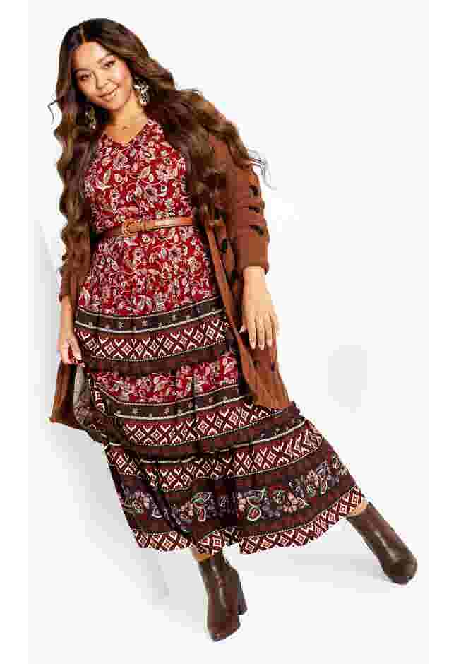 Faye Tiered Maxi Dress image number 3