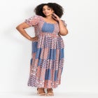 Sophia Shirred Bodice Maxi Dress image number null