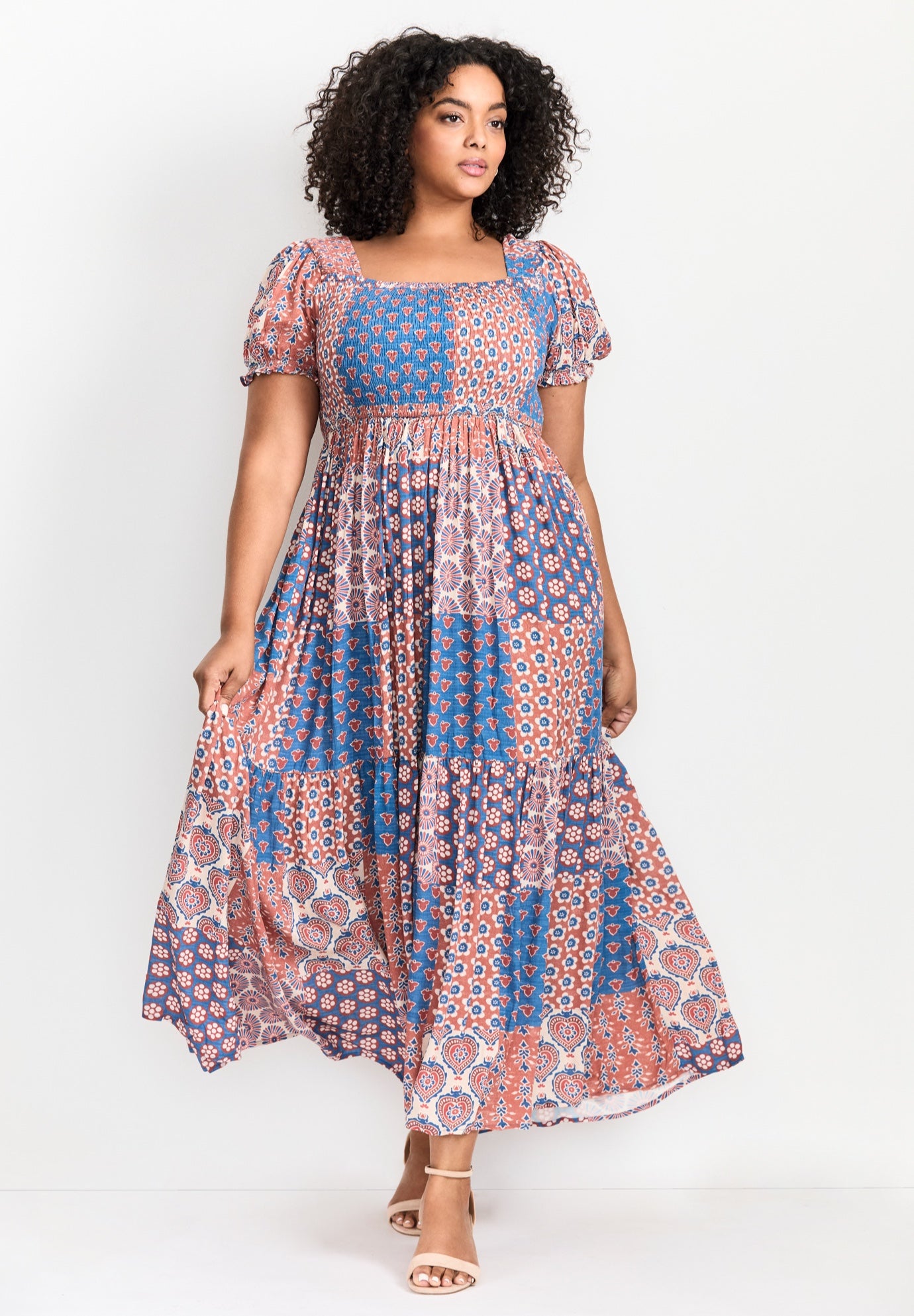 Sophia Shirred Bodice Maxi Dress image number 0