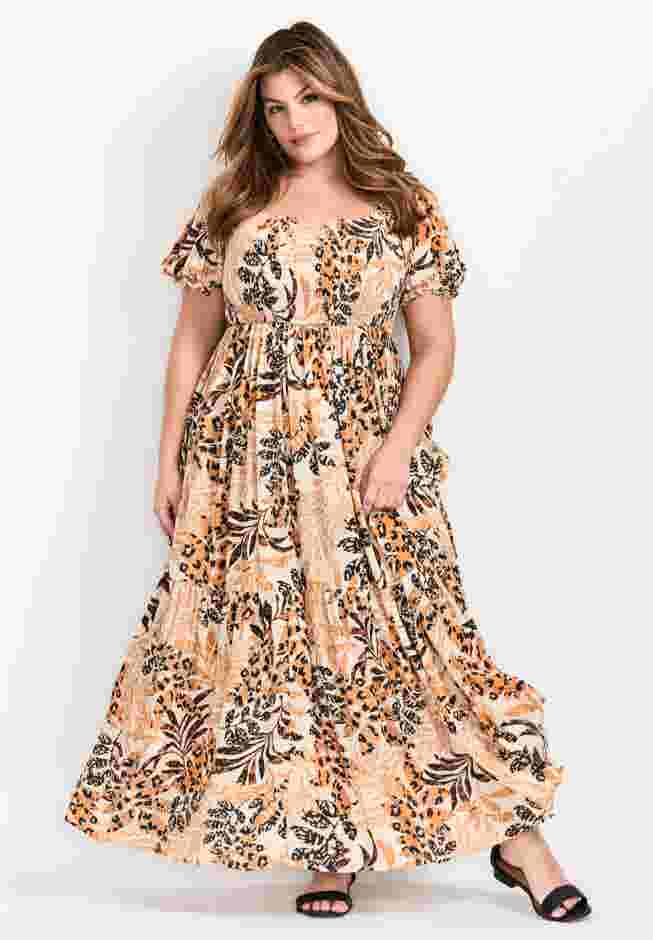 Sophia Shirred Bodice Maxi Dress image number 0