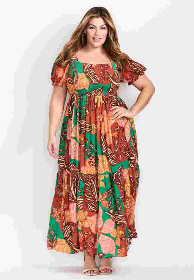 Sophia Shirred Bodice Maxi Dress image number 0