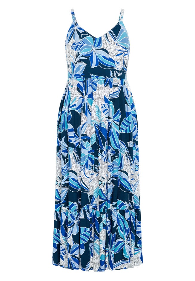 Oceana Print Dress image number null