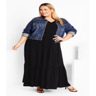 Eva Plain Dress image number null