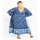 Utopia Border Print Dress image number null