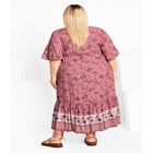 Utopia Border Print Dress image number null