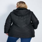 Triple Chevron Hooded Puffer Jacket image number null