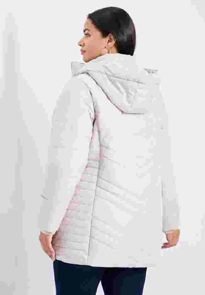 Triple Chevron Hooded Puffer Jacket image number 1
