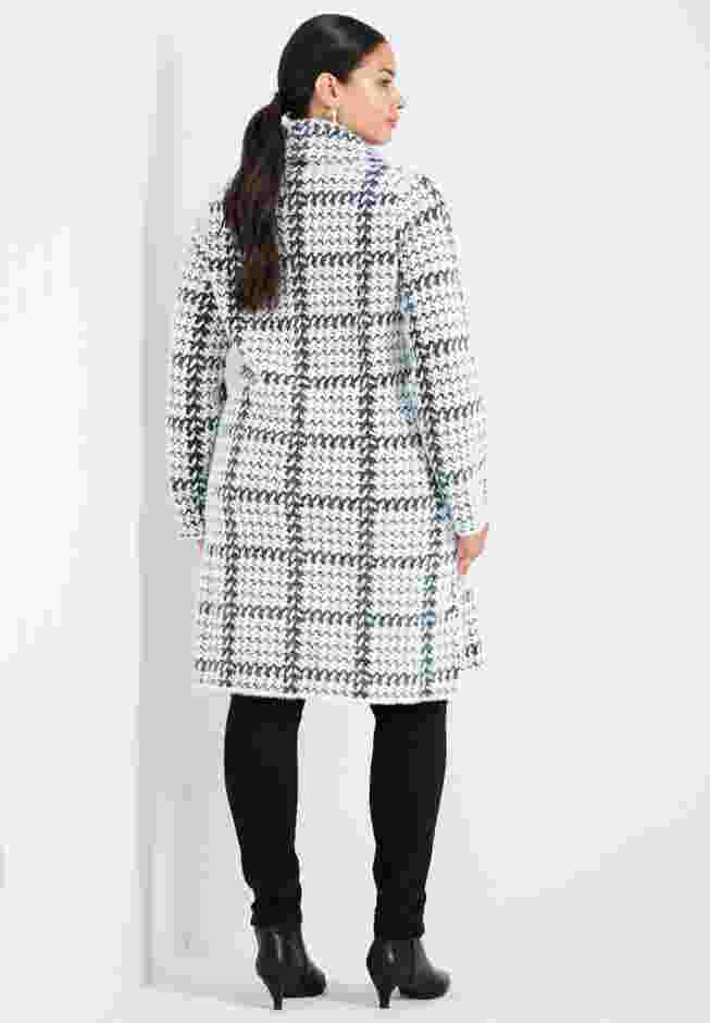 Gigi Check Sweater Coat image number 1