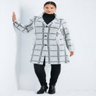 Gigi Check Sweater Coat image number null
