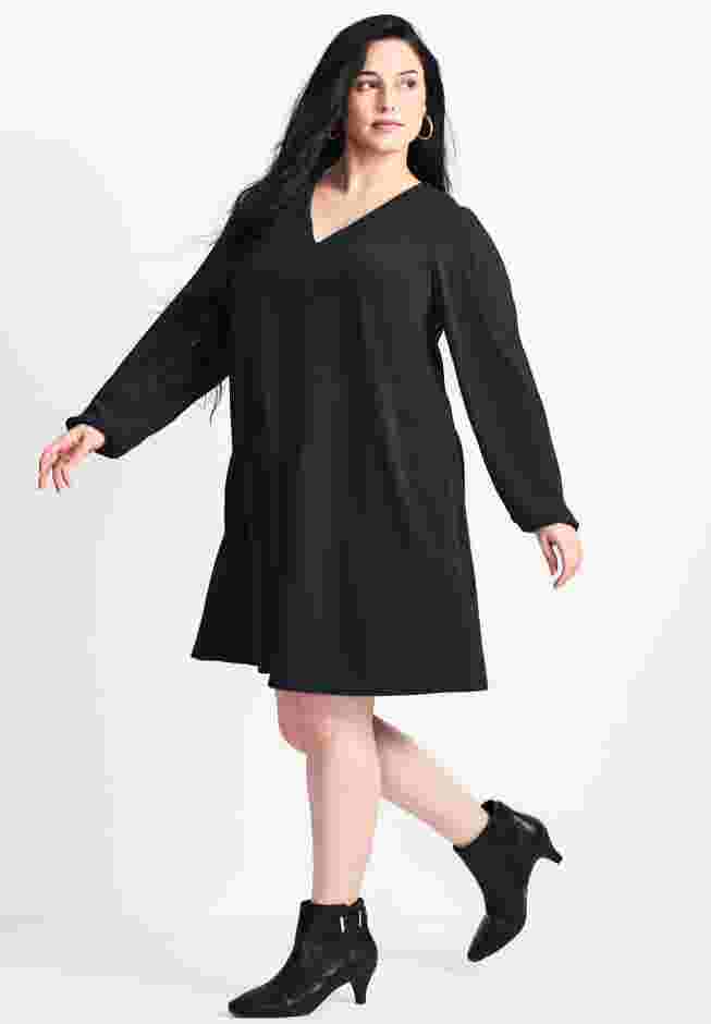 Paloma Blouson Pleated Sleeve Shift Dress image number 2