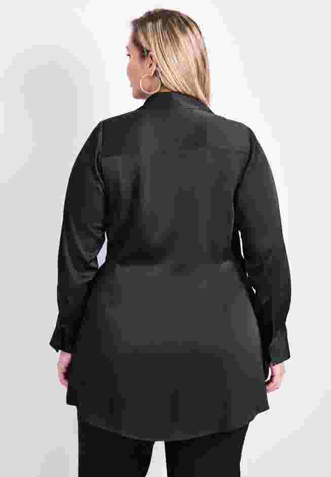 Goldi Satin Wrap Blouse image number 1