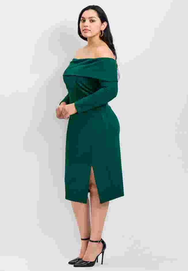 Collette Off Shoulder Gathered Waist Dress image number 2