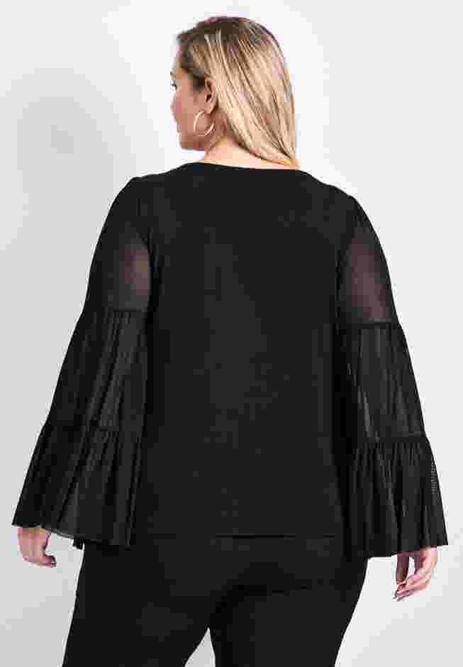 Mylo Mesh Bell Sleeve Top image number 1