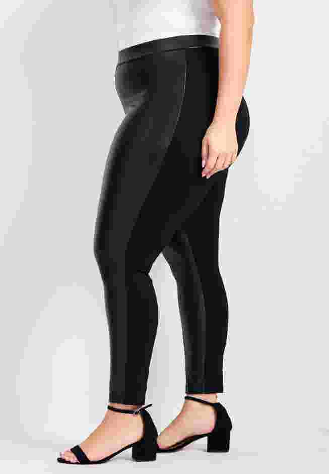 Vegan Leather & Ponte Pant image number 2