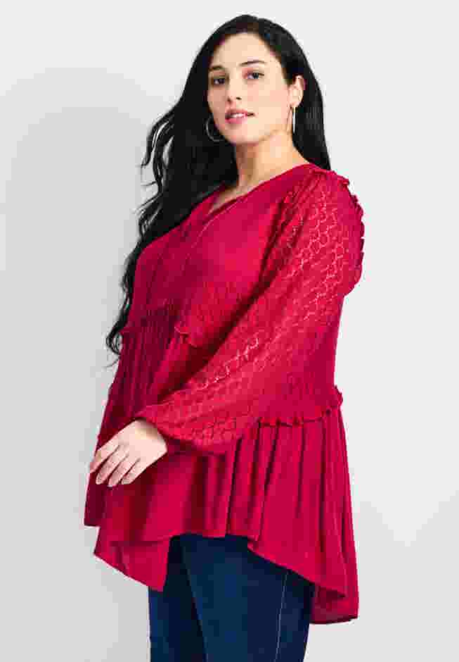 Haven Lace Yoke Top image number 2