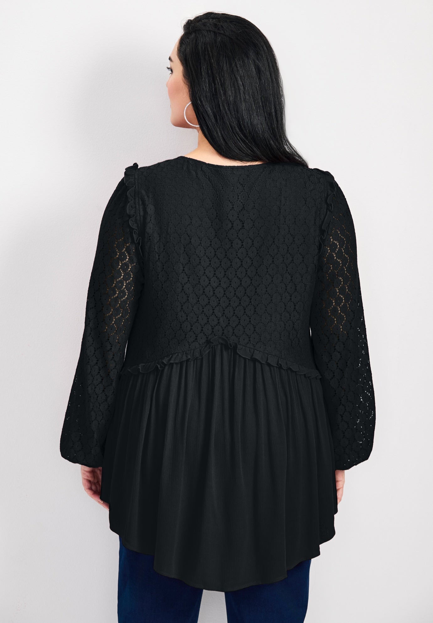 Haven Lace Yoke Top image number 1