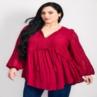 Haven Lace Yoke Top image number null