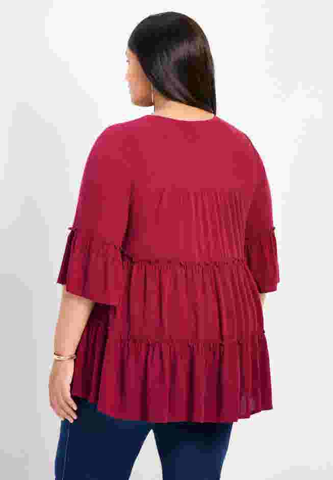 Amy Tiered Bell Sleeve Blouse image number 1