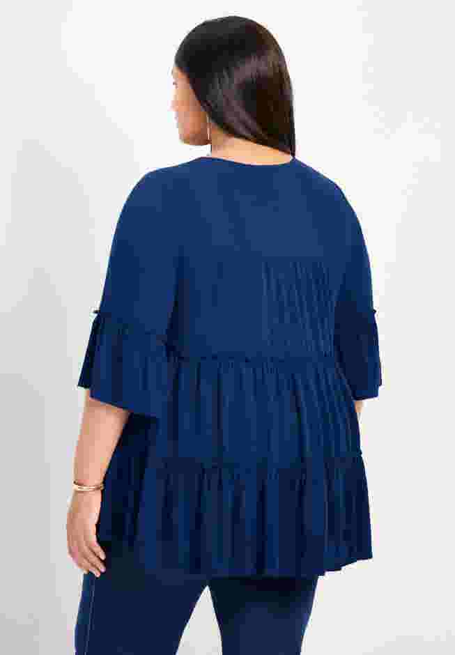 Amy Tiered Bell Sleeve Blouse image number 1