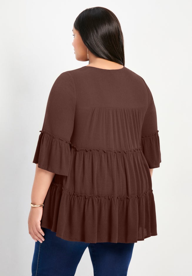 Amy Tiered Bell Sleeve Blouse image number 1
