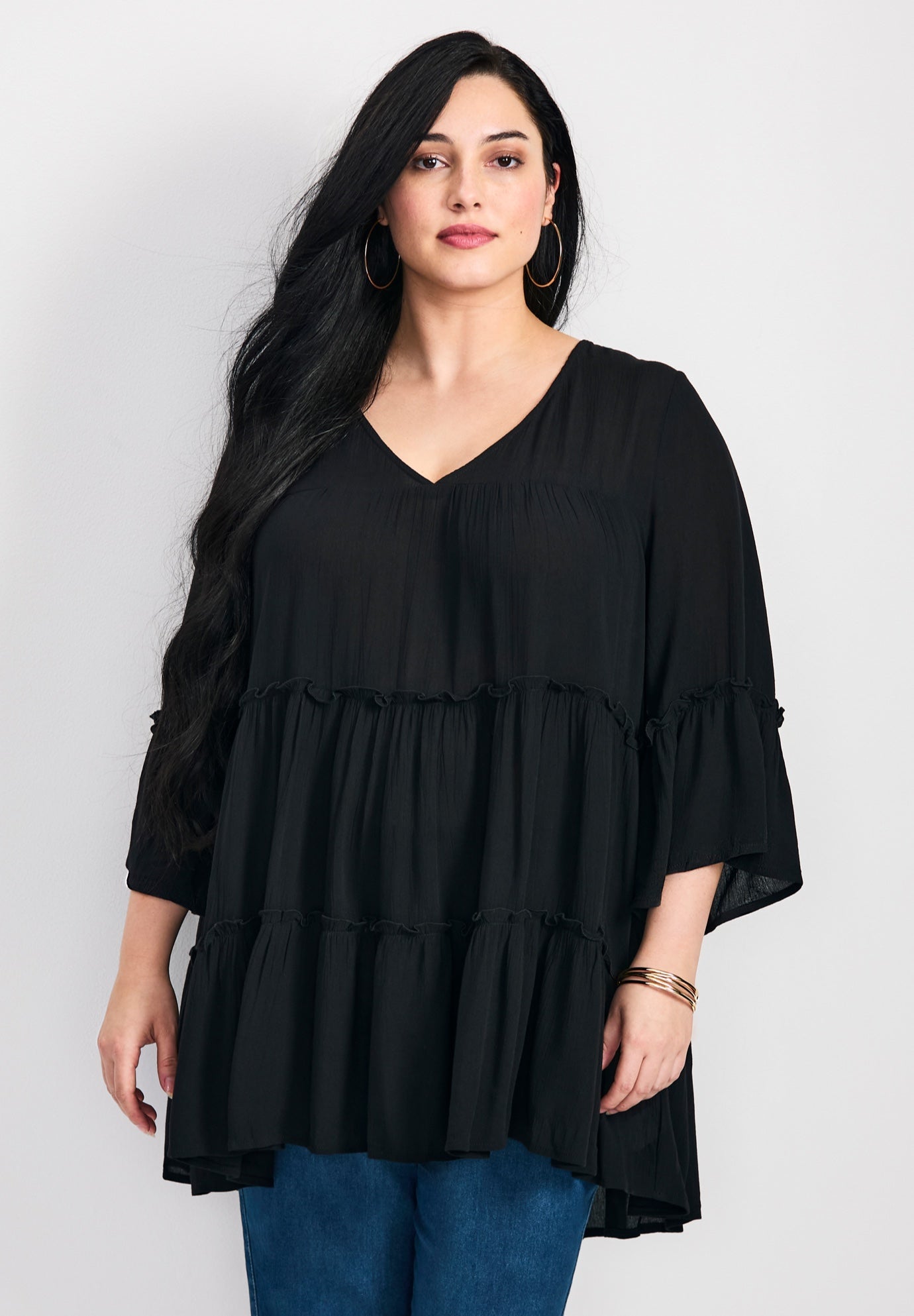 Amy Tiered Bell Sleeve Blouse image number 0