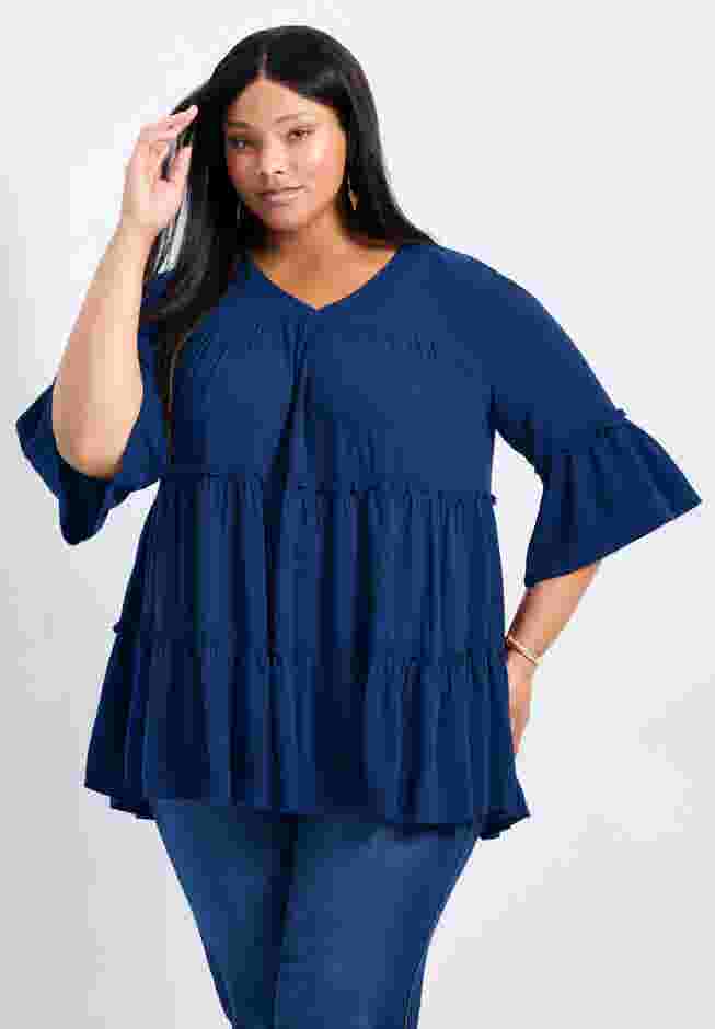 Amy Tiered Bell Sleeve Blouse image number 0