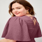 V-Neck Fit and Flare Tie Back Midi Dress image number null