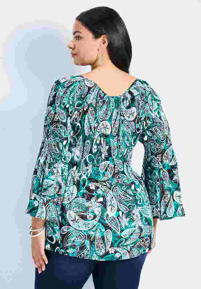 Fairview Keyhole Pleat Blouse image number 1