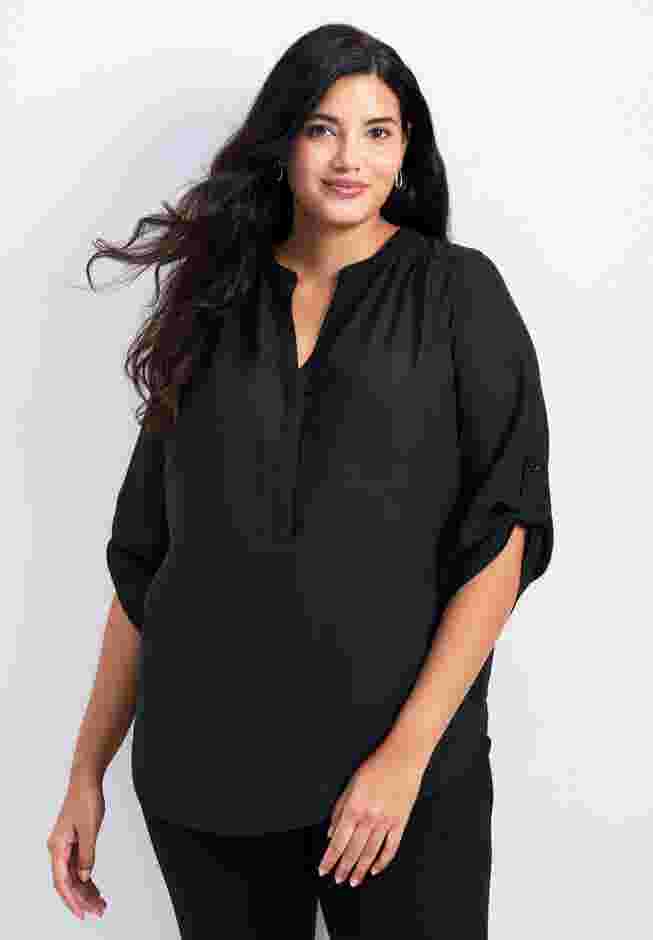 Madeline Tab Slv Blouse image number 0