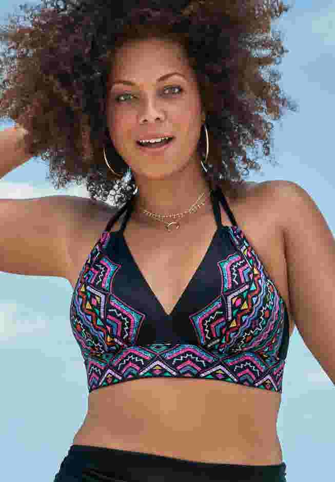 Loop Strap Halter Bikini Top image number 0