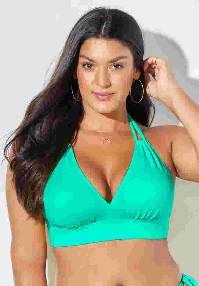 Loop Strap Halter Bikini Top image number 0