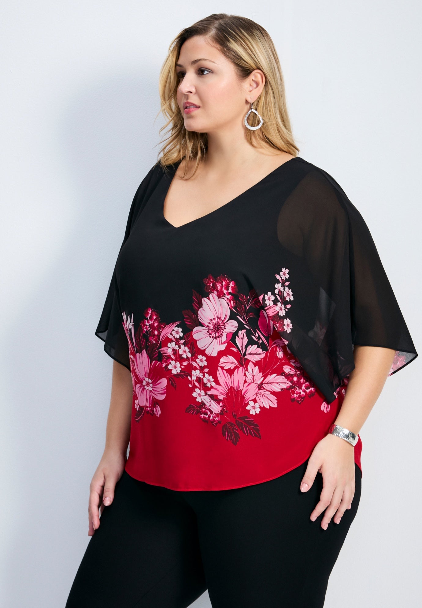 Love Story Overlay Blouse image number 2