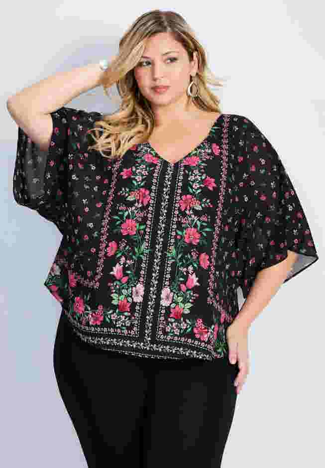 Love Story Overlay Blouse image number 0