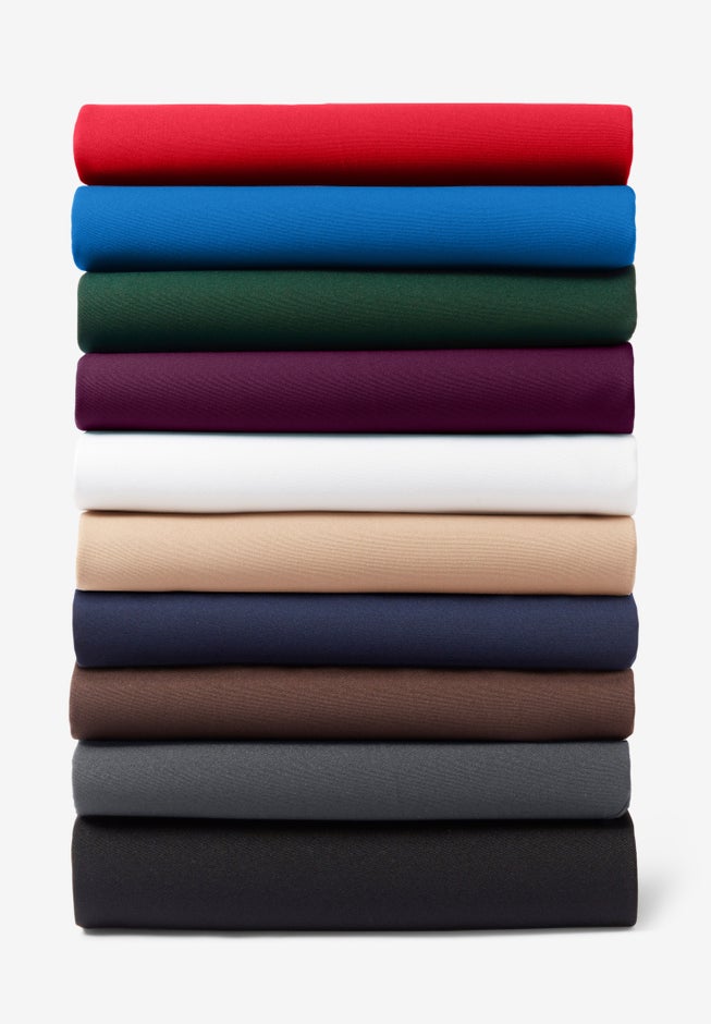 Plus Size Classic Bend Over&reg; Structured Straight Leg Pull-On Pant image number 4