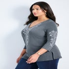 Casey Embroidered Top image number null