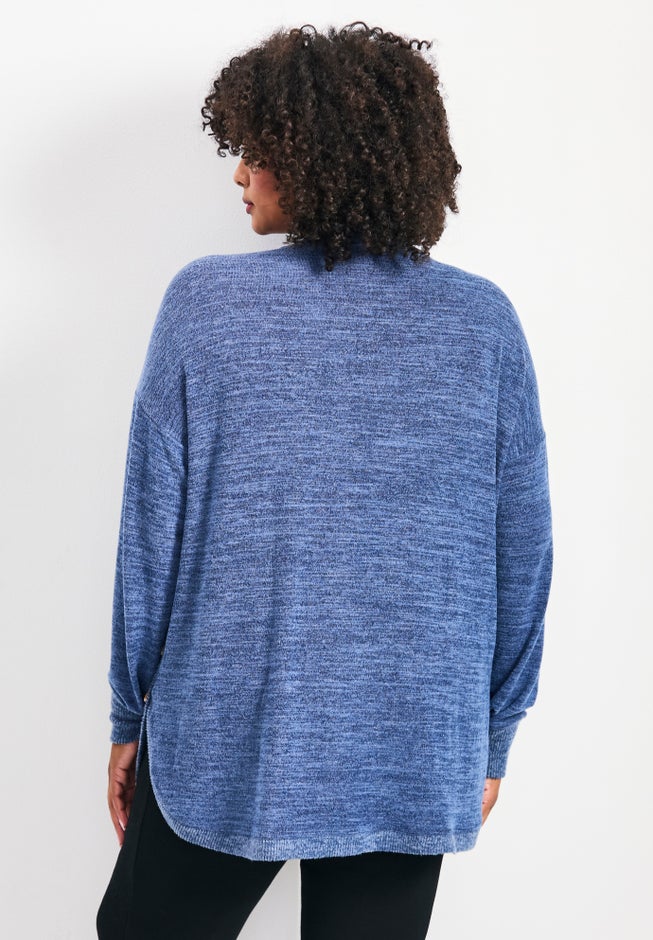 Bec Button Detail Hacci Top image number 1