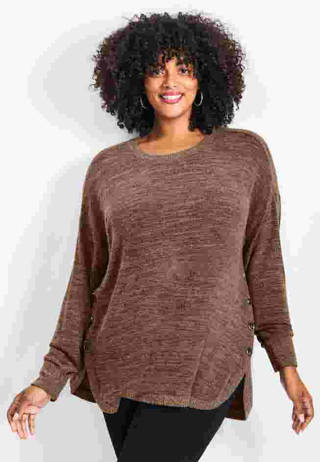 Bec Button Detail Hacci Top image number 0