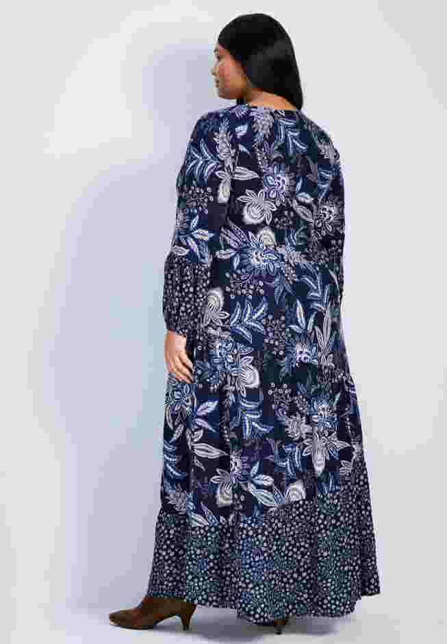 Floral Falls Tiered Maxi Dress image number 1