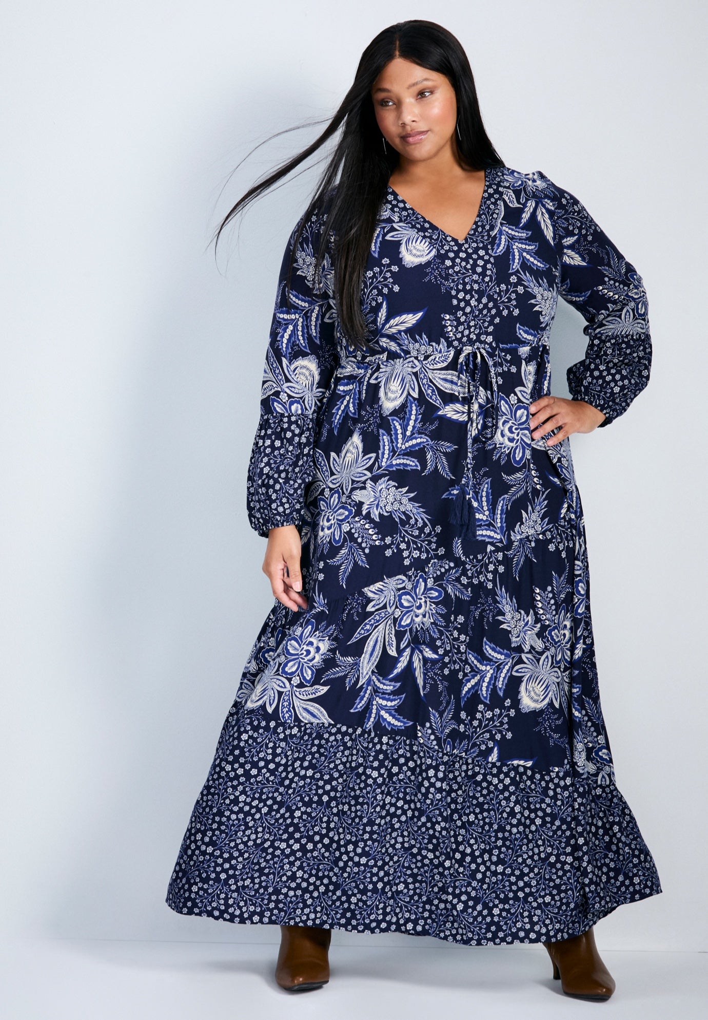 Floral Falls Tiered Maxi Dress image number 0